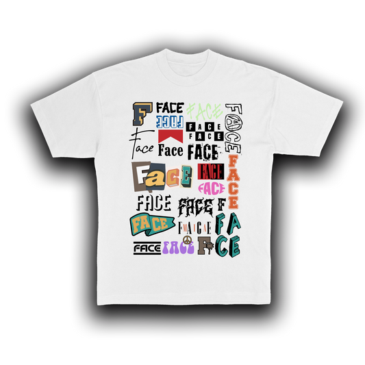 FACE Collage T-Shirt (White)