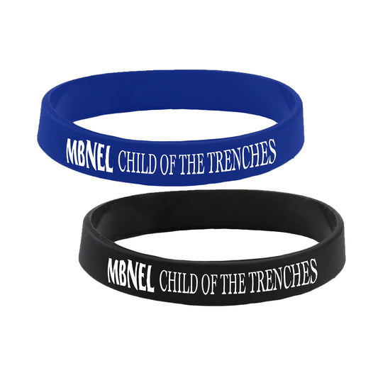 MBNEL- Child OF The Trenches- Blue & Black Wristband