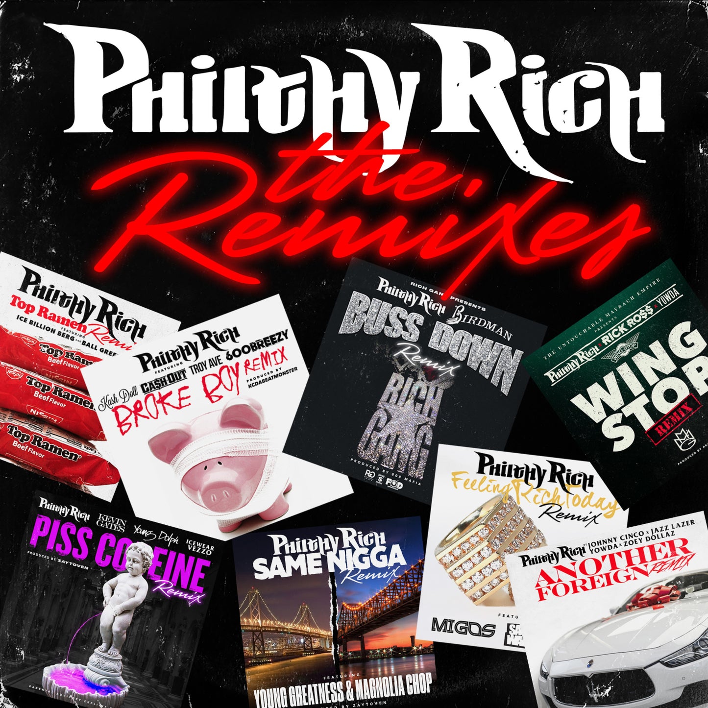 Philthy Rich - The Remixes CD